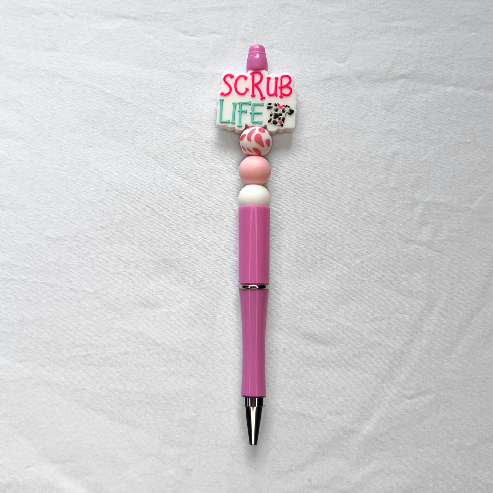 Mutli Coloured Nurse Beaded Pen