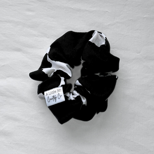 Cow Print Scrunchie